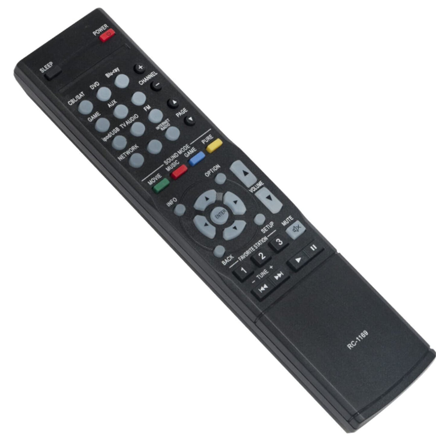 New RC-1169 RC1169 Replacement Remote Control Compatible with Denon AV Home Theater Receiver