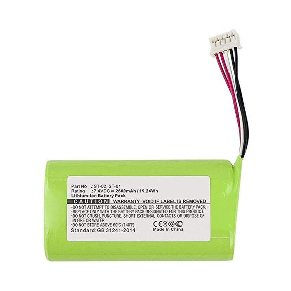 MPF Products 2600mAh ST-01, ST-02 Battery Replacement Compatible with Sony SRS-XB2, SRS-X3 Wireless Portable Bluetooth Speaker with Installation Tool
