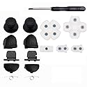 Replacement Controller L1 R1 L2 R2 Trigger Buttons with Rubber Pad for PS4 Controller Analog Stick Conductive Rubber Repair Parts (JDS JDM 030)