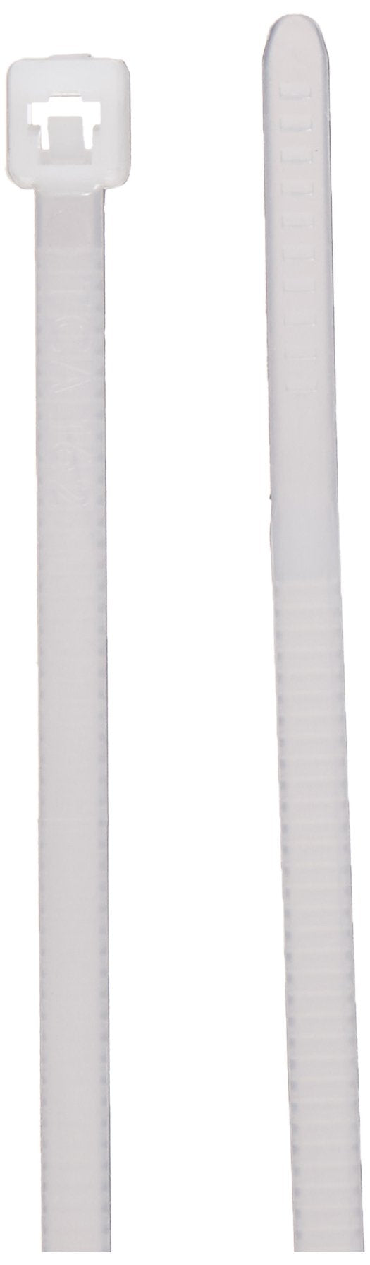 Hellermann Tyton T18R9M4 Standard Cable Tie, 4" Long, 18lb Tensile Strength, PA66, Natural (Pack of 1000)