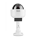 Solar Powered Dummy Camera, Dome Shape Security Fake Camera with Flashing LED for Home/Warehouse