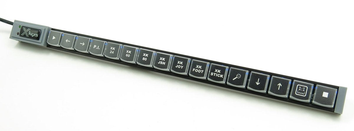 X-keys USB Programmable KVM Keypads and Keyboards (16 Key, Gray)