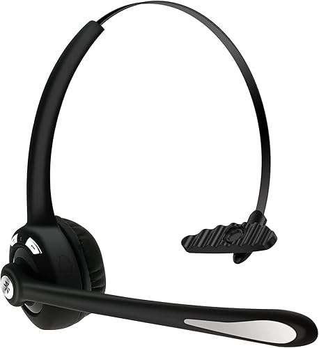 RAOPINGX Trucker Bluetooth Headset with Microphone, Wireless Headphone with Microphone, Wireless Cell Phone Headset On Ear Design for Home Office…