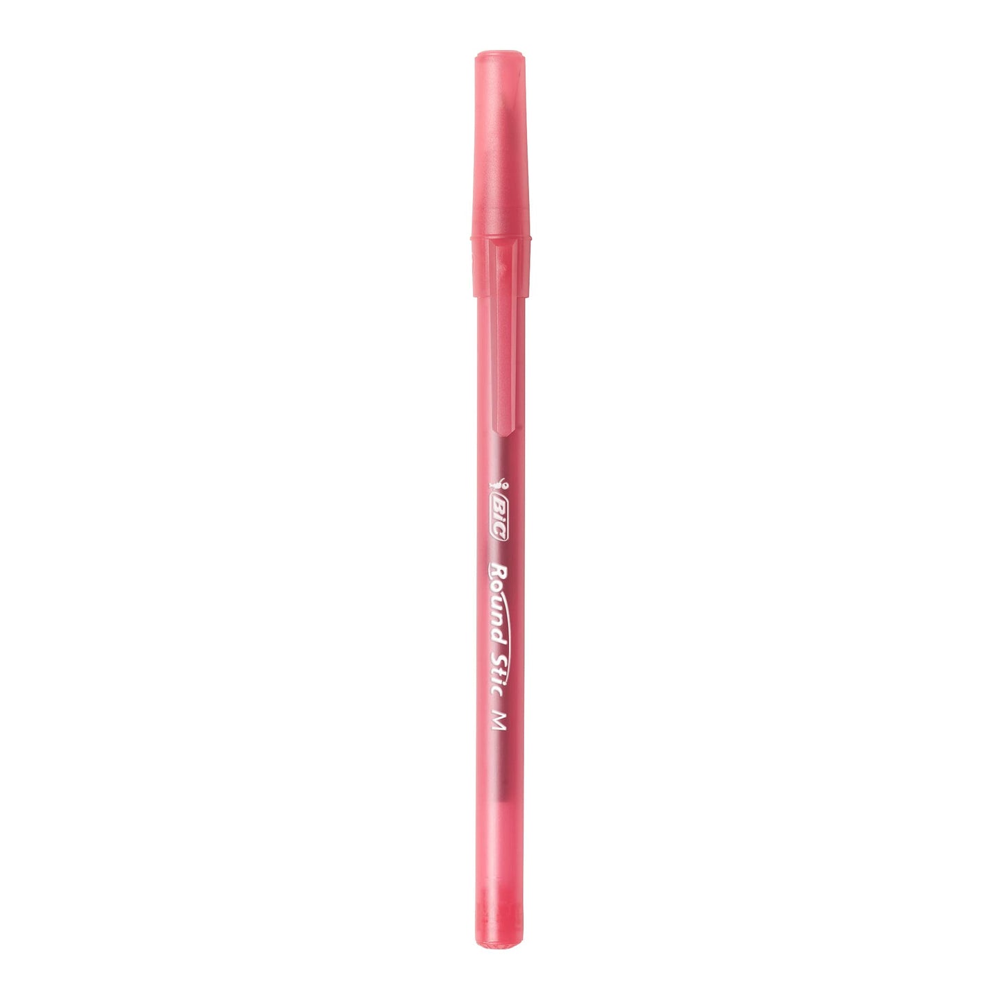BIC Round Stic Xtra Life Red Ballpoint Pens, Medium Point (1.0mm), 10-Count Pack of Bulk Pens, Flexible Round Barrel for Writing Comfort, No. 1