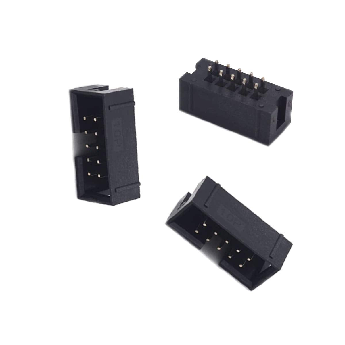 ?Pack of 30?Male IDC Socket 10 Pin 2x5 Pin 2.54mm Pitch Box Header Connector Adaptor