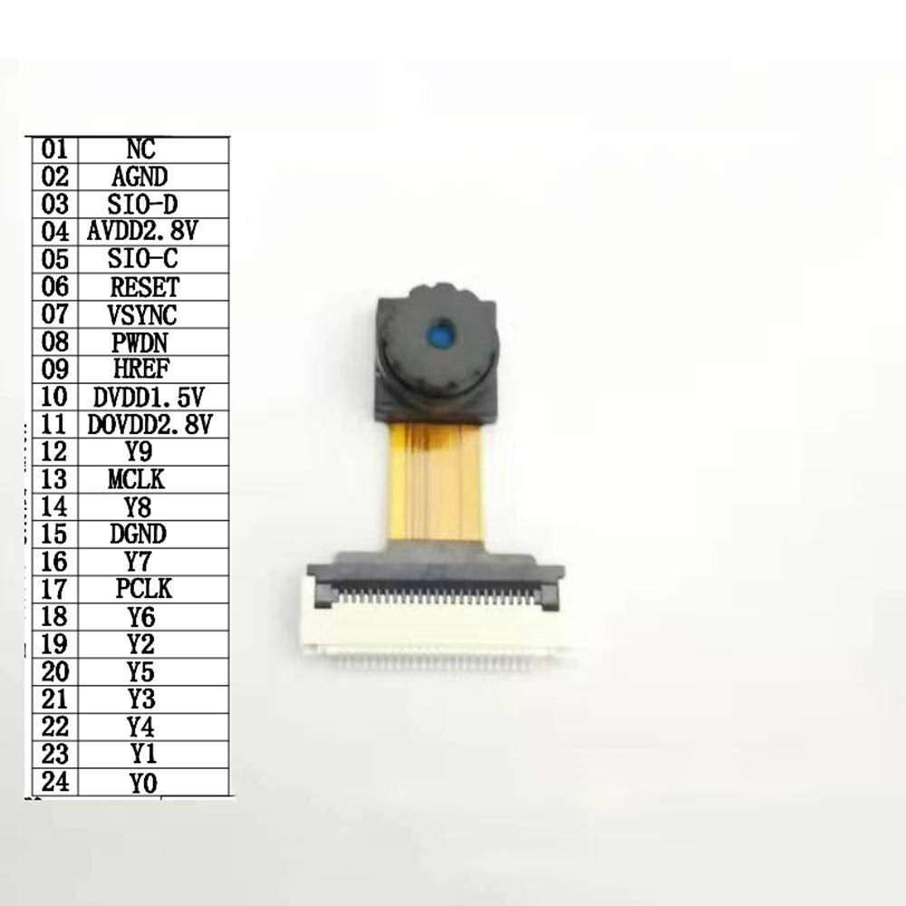 Taidacent OV7725 Camera FPC 21mm Module Wide Angle Lens No Distortion 300,000 Pixel Face Recognition IP Camera SMT32 Development Board Series Small