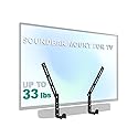 WALI Universal Soundbar Mount for TV, Heavy-Duty Bracket for Mounting Above or Below Screen, Length Up to 16.7",Fits