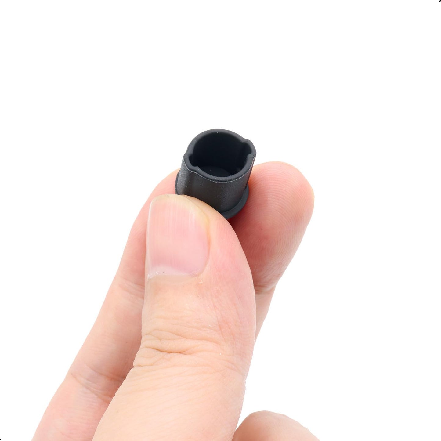 30 Pcs BNC Silicone Protectors Cap Female Port Cover Anti Dust Stopper Plug Cover Protector Cap,Style A,Black