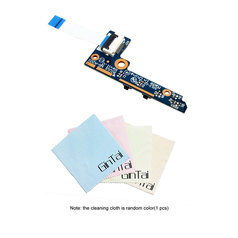 GinTai Power Button Board with Cable NS-A201 Replacement for Lenovo Yoga 2 11 20332 20428 59417911 43508112001 90005666