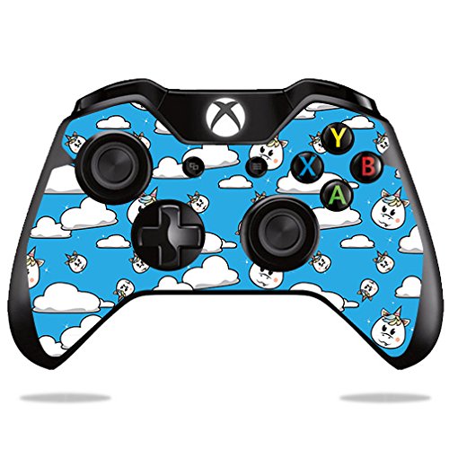 MightySkins Skin Compatible with Microsoft Xbox One or One S Controller - Unicorn Clouds | Protective, Durable, and Unique Vinyl wrap Cover | Easy