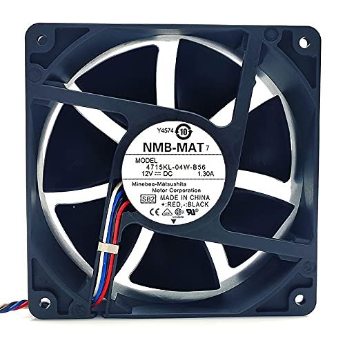 4715KL-04W-B56 12V 120mm Fan, 12V 1.3A 12038 4-pin Cooling Fan