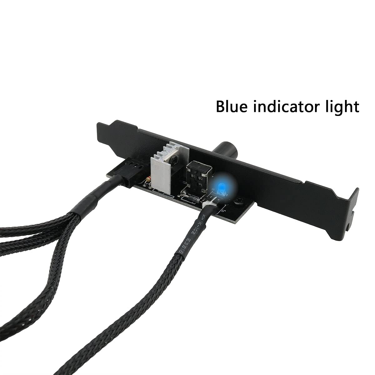 DGHAOP PC Case Fan Governor PWM Temperature Control 3Pin/4pin PCI Cooling Fan Speed Controller SATA Power Supply