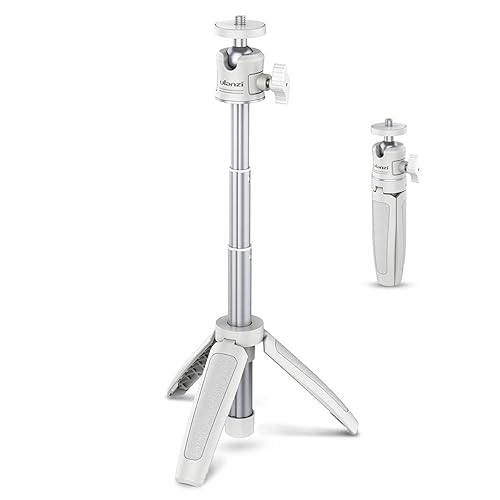 ULANZI Extension Pole Tripod, Mini Selfie Stick Tripod Stand Handle Grip for iPhone 13 Pro Max Samsung OnePlus Google Smartphone Canon G7X Mark III