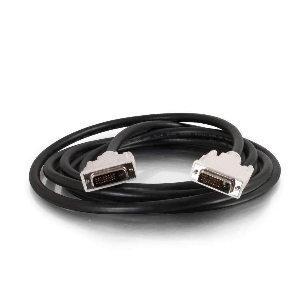 C2G Legrand DVI-D to DVI-D Video Cable, Male to Male Dual Link Digital Video Cable, Black Computer Cable, 2 Meter (6.6 Foot) Monitor Cable, 1 Count