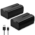 OANSER Replacement NP-F550 Battery with USB-C 3500mAh for NP-F970 NP F550 F750 F770 F960 F530 F330 F570 CCD-SC55 TR516 TR716 TR818 TR910 TR917, NPF