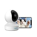 REOLINK Wireless Security Camera, E1 3MP HD Plug-in Indoor WiFi Camera for Home Security, Pan Tilt Baby Monitor/Pet Camera, Night Vision, Compatible