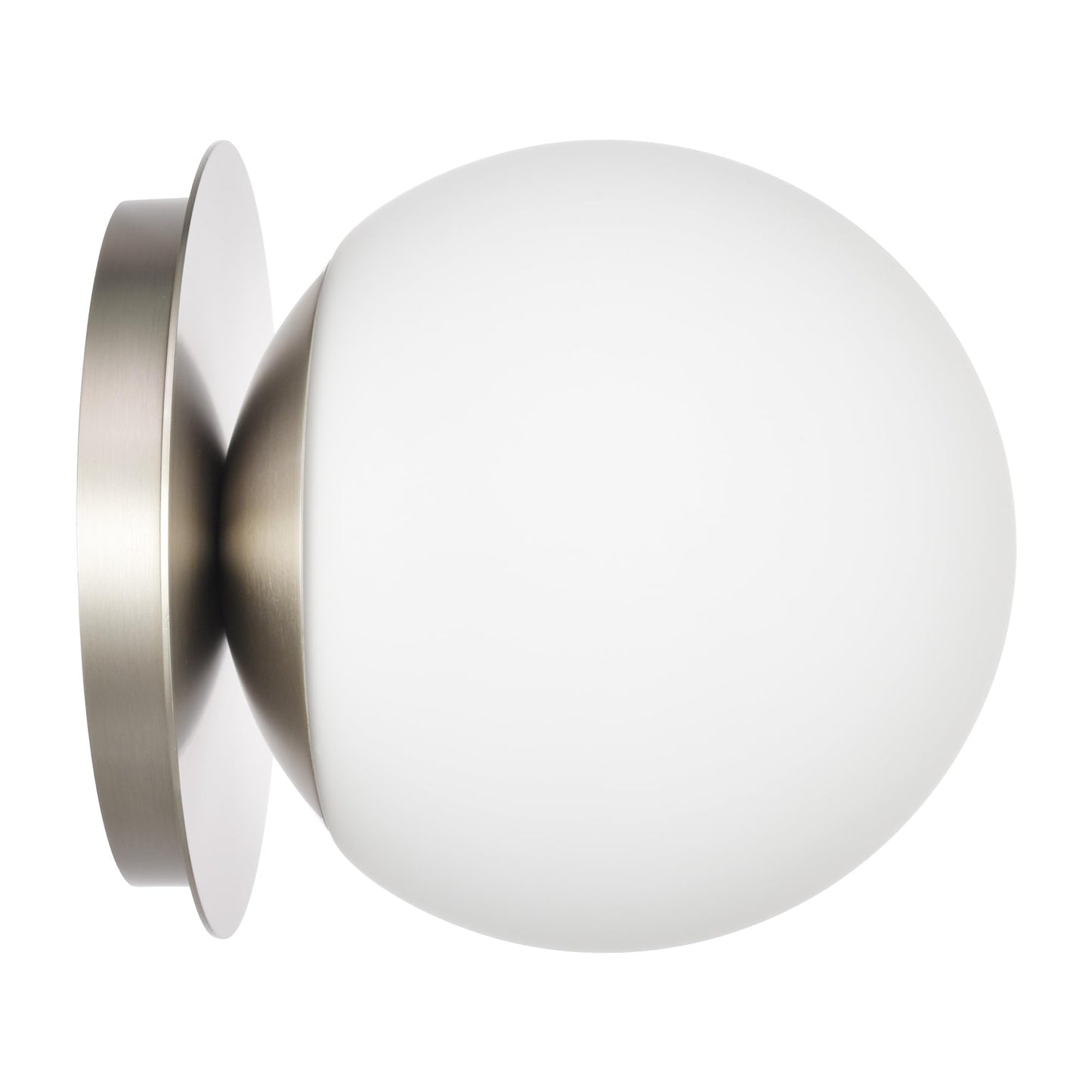 Hanaloa Wall Sconces, 1 Light Modern Globe Sconce in Brushed Nickel, Wall Light for Bedroom Bathroom Living Room & Hallway Vanity Lighting, Ceiling
