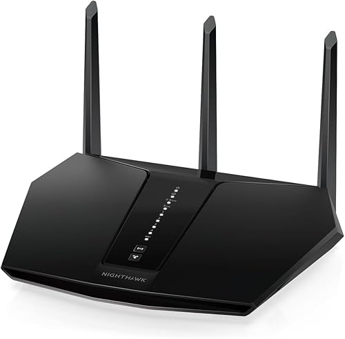 NETGEAR Nighthawk WiFi 6 Router (RAX29) - Security Features, Dual-Band Gigabit Router, AX2400 Wireless Speed (Up to 2.4 Gbps), Covers Up to 2,000