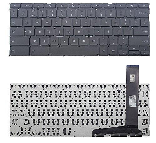New US Black Laptop Keyboard Without Frame Replacement for ASUS C201 C201P C201PA C202 C202S C202 C202SA 0KNB0-112FUS00 9Z.NBLSQ.201 AE0Q1U00010