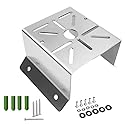 Coolotic CCTV Security Camera Corner Mount Bracket, Stainless Steel Wall Corner Adapter Mount Bracket for Universal PTZ Security Camera Mounting