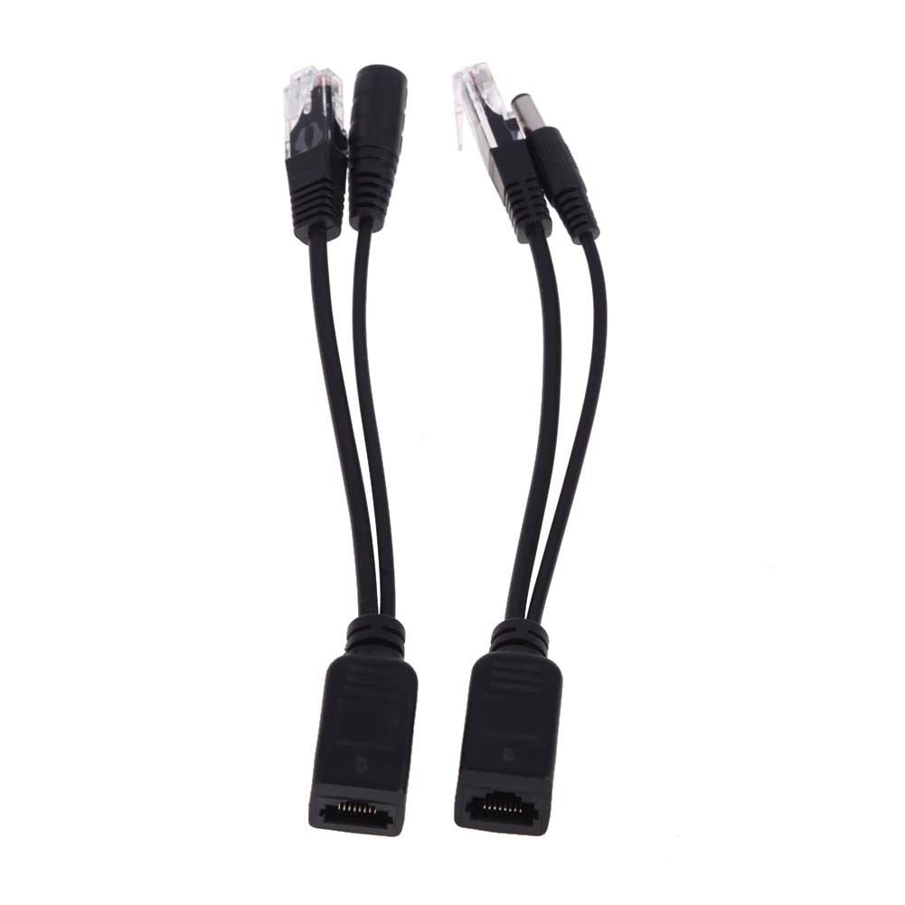 JNSupplier 5 Set Pairs Power Over Ethernet Passive POE Injector Splitter Adapter Cable Kit