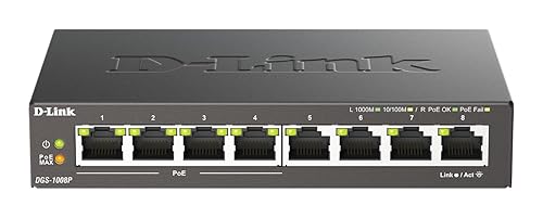 8-Port Gigabit Switch w/PoE