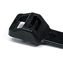 Hellermann Tyton T250S0X2 Heavy Duty Cable Tie, 9.1" Long, 250 lb Tensile Strength, PA66, Black (Pack of 25)