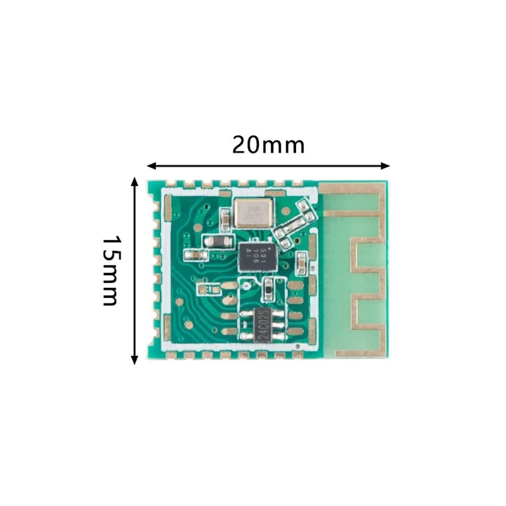 Rakstore 2pcs JDY-27 BLE5.1 Master Slave Integrated Bluetooth Module Transparent Transmission Module 2.4G Communication Interface UART
