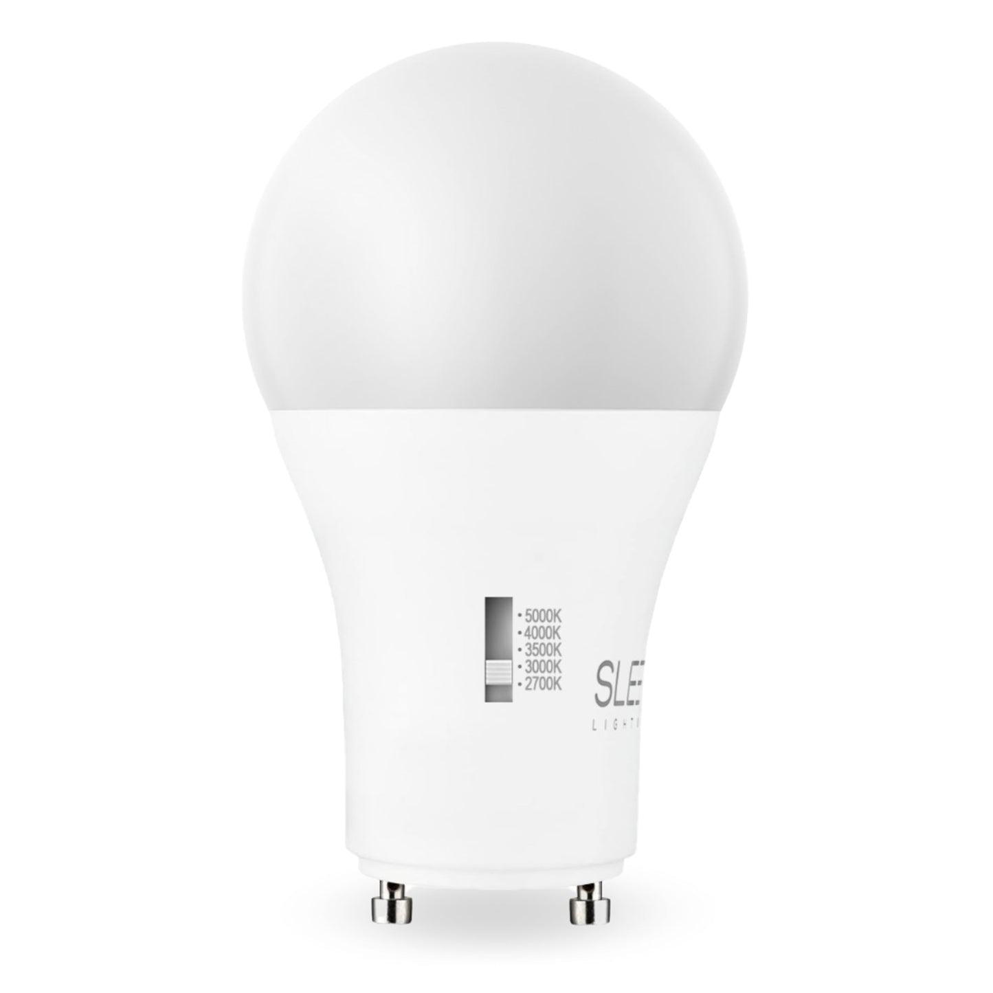 SLEEKLIGHTING | 9w, 60W Eq, GU24 Base LED 2 Prong Light Bulbs, UL Approved, 120v, Mini Twist Lock, 5CCT (2700K-5000K) Dimmable - Replaces Spiral Self