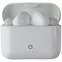 QUIKCELL QAir Stems True Wireless Earbuds, 21+ Hours Playtime, Fast Charging Case, White