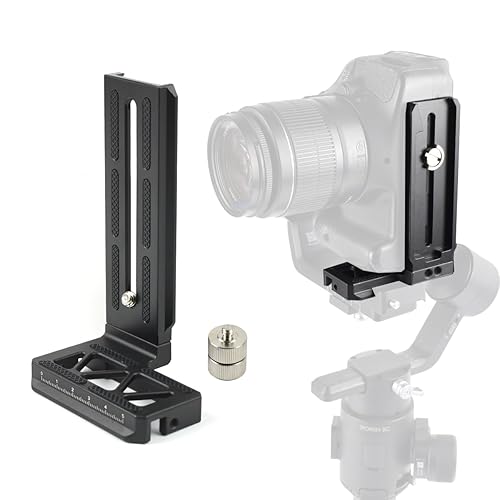 Akeipho L Bracket Vertical Mount for DJI Ronin SC, Aluminum Camera Quick Release Plate for Ronin SC Gimbal Stabilizer, DSLR Camera, Tripod, Monopod