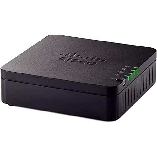 Cisco ATA 192 Multiplatform Analog Telephone Adapter, 2-Port Handset-to-Ethernet Adapter, 1-Year Limited Hardware Warranty (ATA192-3PW-K9) (Renewed)