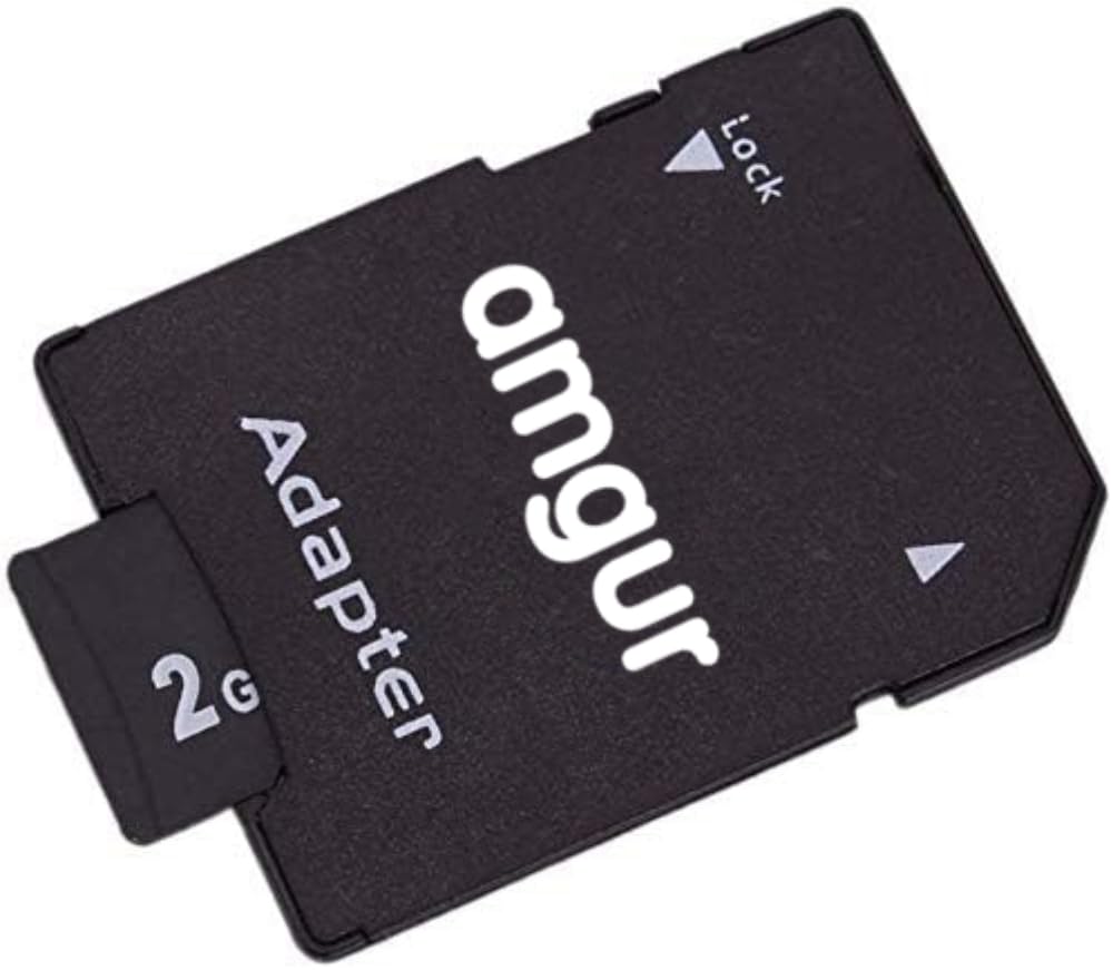 2GB Micro SD Card with SD Adapter, Standard MicroSD Memory Card for Legacy Devices, Older Digital Cameras, GPS, PDA, and Medical Equipment, Reliable
