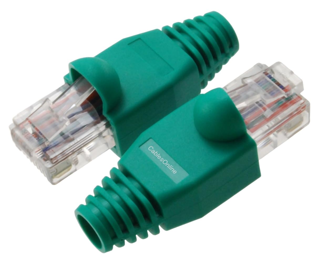 CablesOnline 6-Pack 10/100 4-Pair Ethernet Green Loopback Plugs, TS-UL02-6