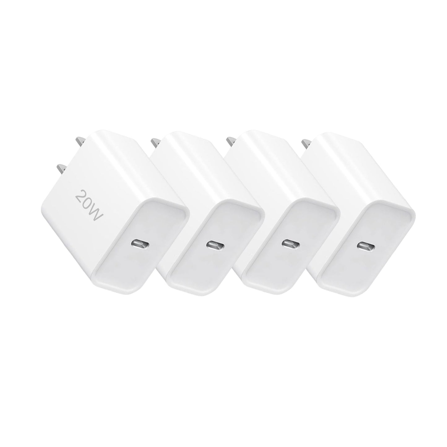 i Phone Charger Fast Charging, 4 Pack 20W Type-C Fast Charger Block for i Phone 17/16/15/14/13/12/11 Pro Max/Xs Max/XR/X,USB-C Charge Brick Box
