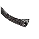 TechFlex F6N0.25BK Flexo F6 General Purpose 1/4-inch Braided Cable Sleeve, Black - 20 Feet