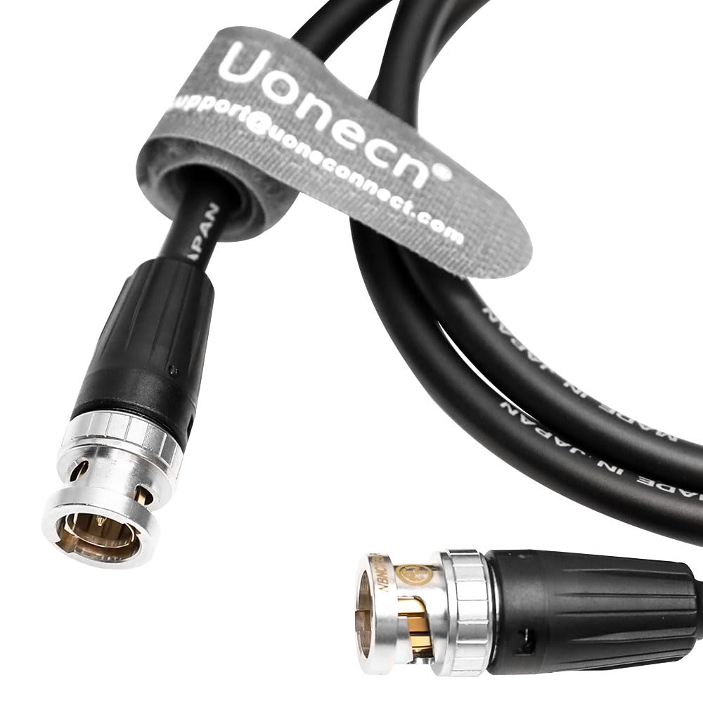 Uonecn 12G HD SDI Video Coaxial Cable BNC Male to Male for 4K Video Camera 39''