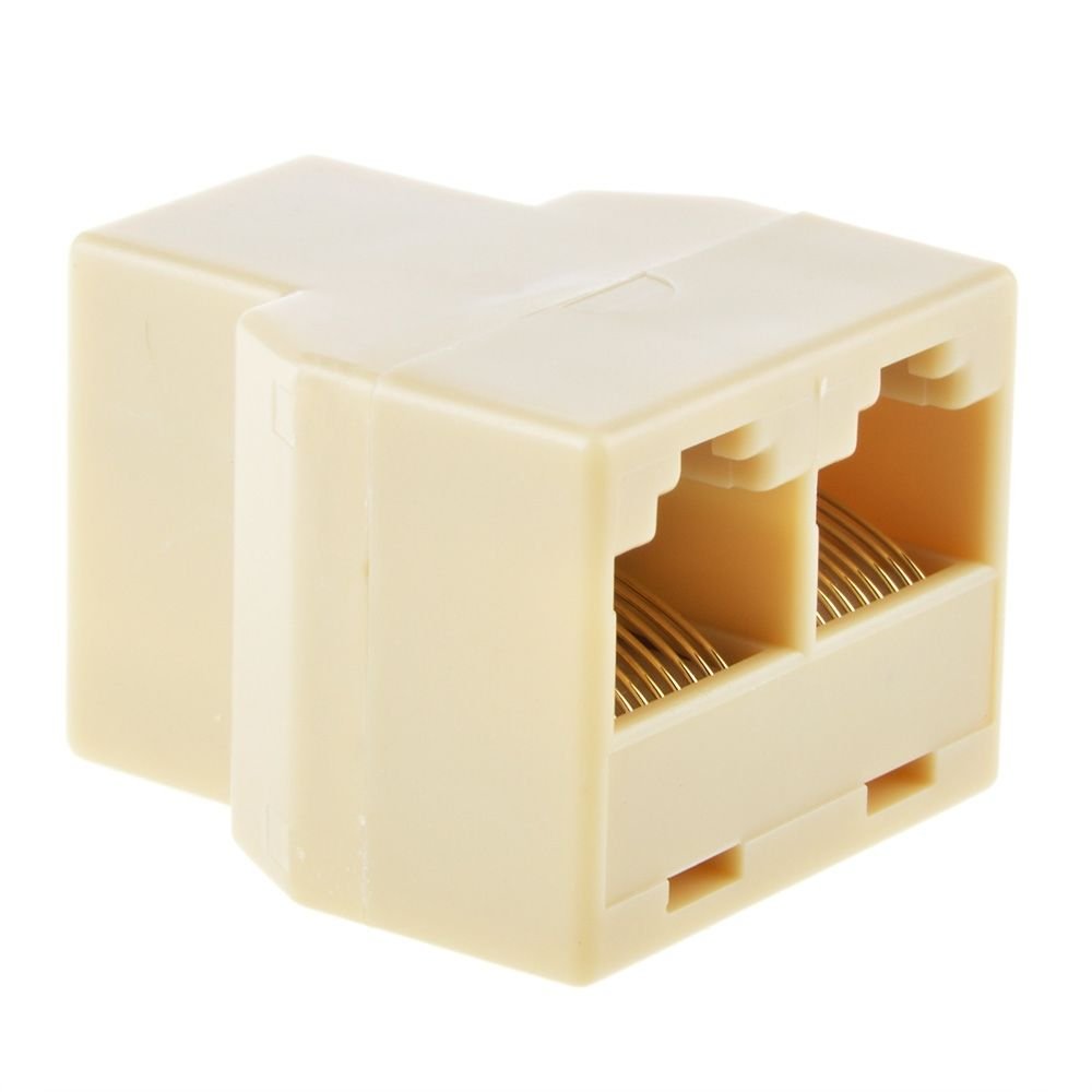 MaxLLTo RJ45 CAT5 6 Ethernet Cable LAN Port 1 to 2 Socket Splitter Connector Adapter PC