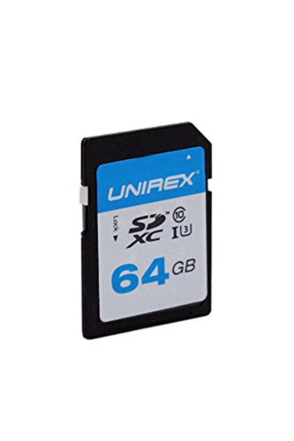 Unirex UFF-364S Full Size SD Card, Works With Any Product with SD Card Slot, 64GB, UHS-I U3