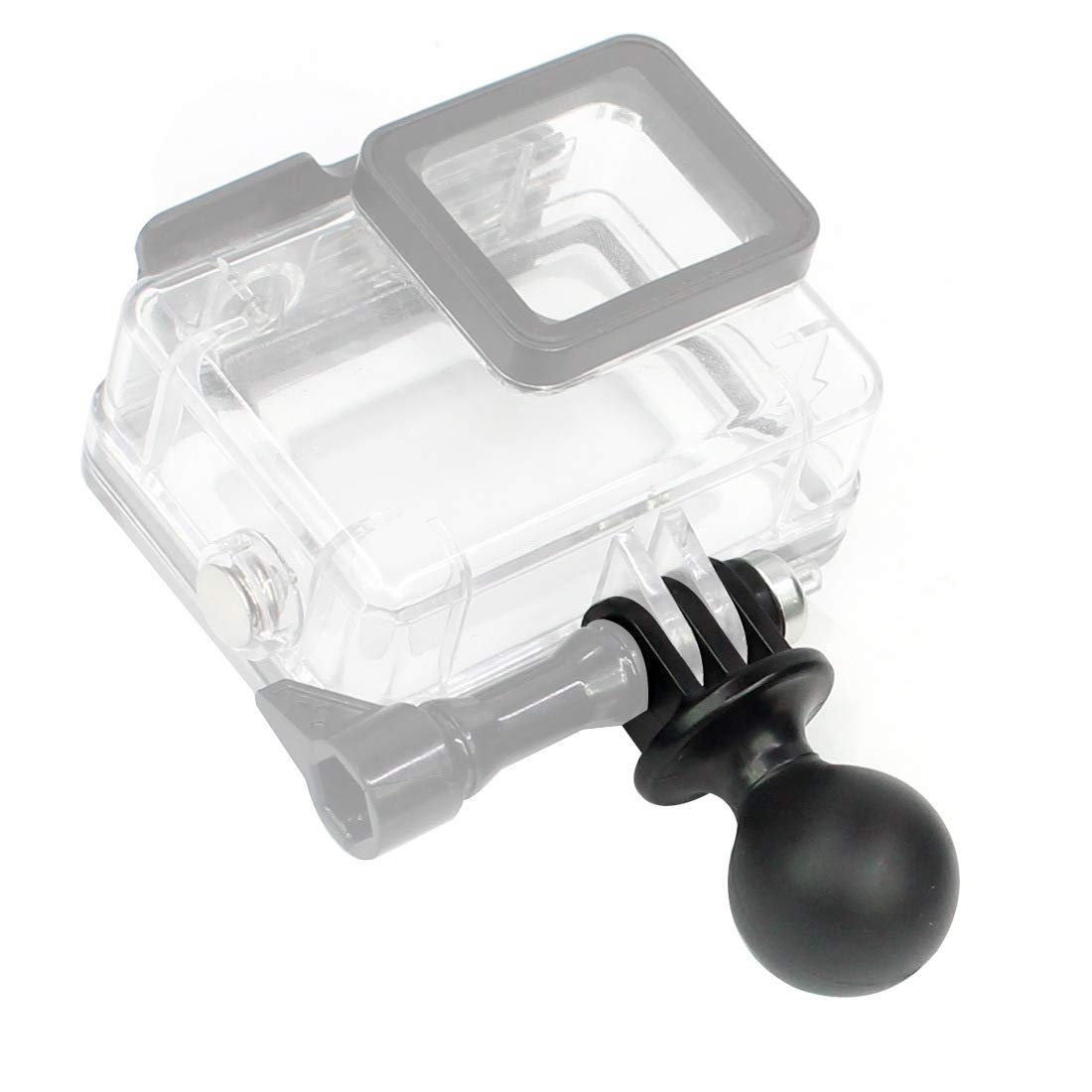 AngelReally 1" Ball Mount Universal Head Adapter with Thumb Screw Fit for Go He 9, 8 Black, 7 Black, 7 Silver, 7 White, 6, 5, 4, 3+, 5Session, MAX