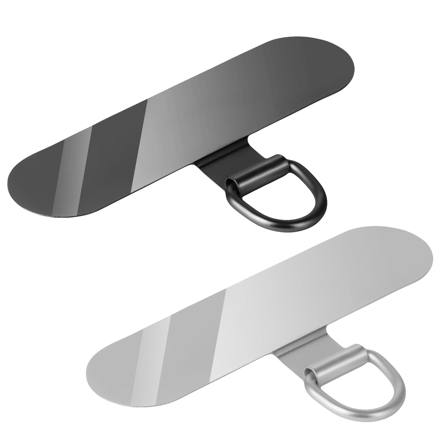 SupOttimo 2Pcs Phone Tether Tab for iPhone, Metal Cell Phone Lanyard Patch, Sticky-Free Universal Phone Patch, Phone Strap Replacement Part for All