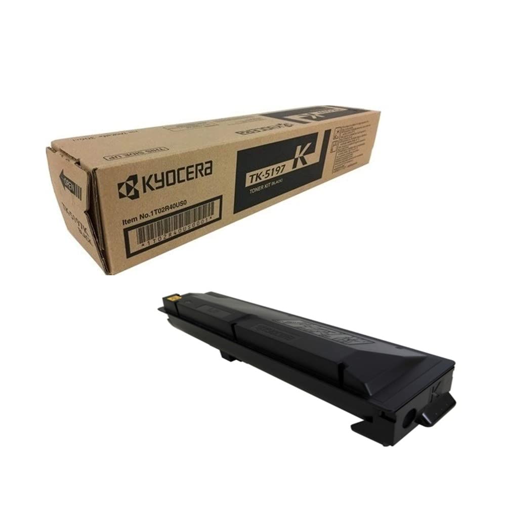 KYOCERA 1T02R40US0 Model TK-5197K Black Toner Cartridge for use TASKalfa 306Ci A4 Color Multifunctional Printers, Up to 15000 Pages Yield at 5%