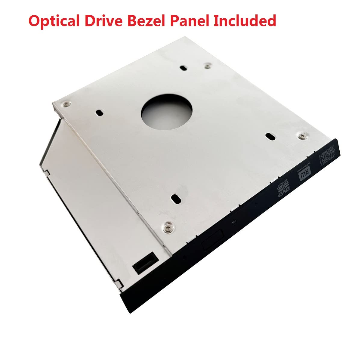 2nd HDD SSD Hard Drive Optical Bay Caddy Frame Tray for Dell Latitude E4300 E4310 with Matched Bezel Front Panel Faceplate