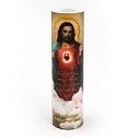 THE SAINTS COLLECTION Sacred Heart of Jesus LED Flameless Devotional Prayer Candle