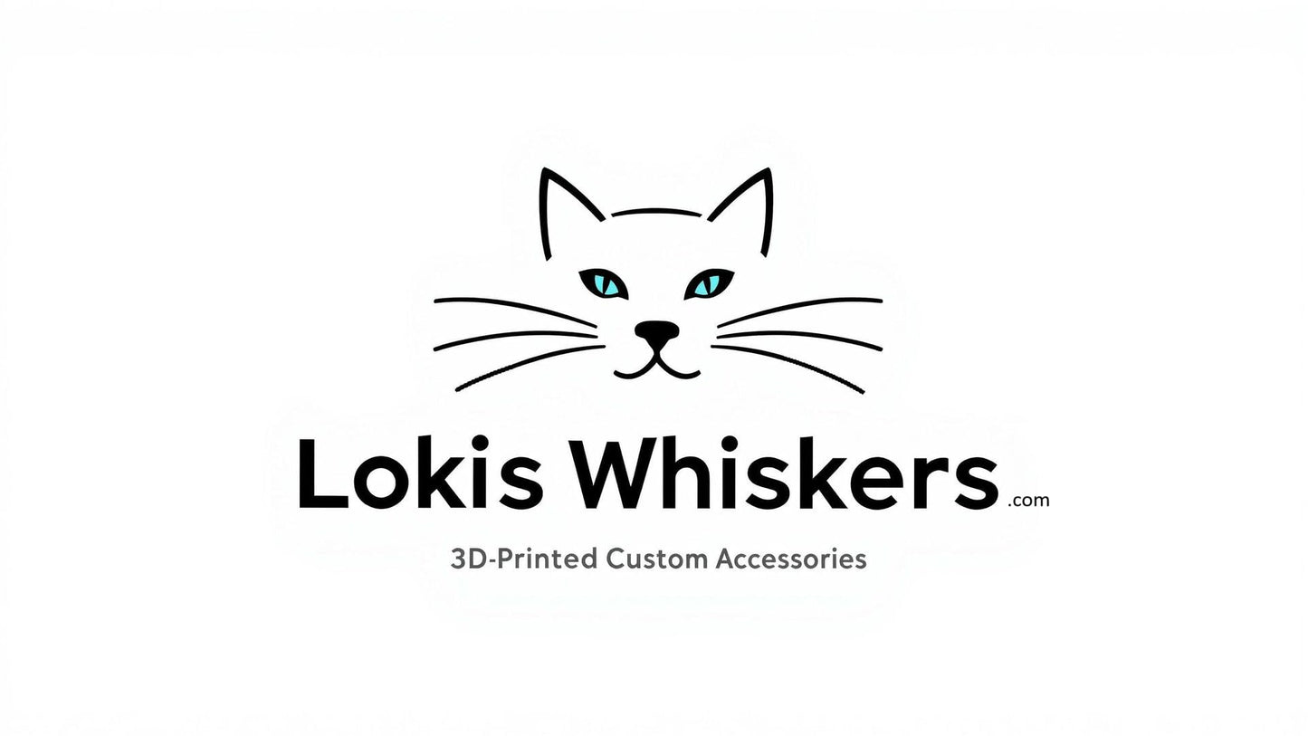 Loki's Whiskers for Lego Ideas 21349 Tuxedo Cat – 6-Pack Snap-In Whisker Accessory (3 Sets), Compatible with 21349, Cat Not Included
