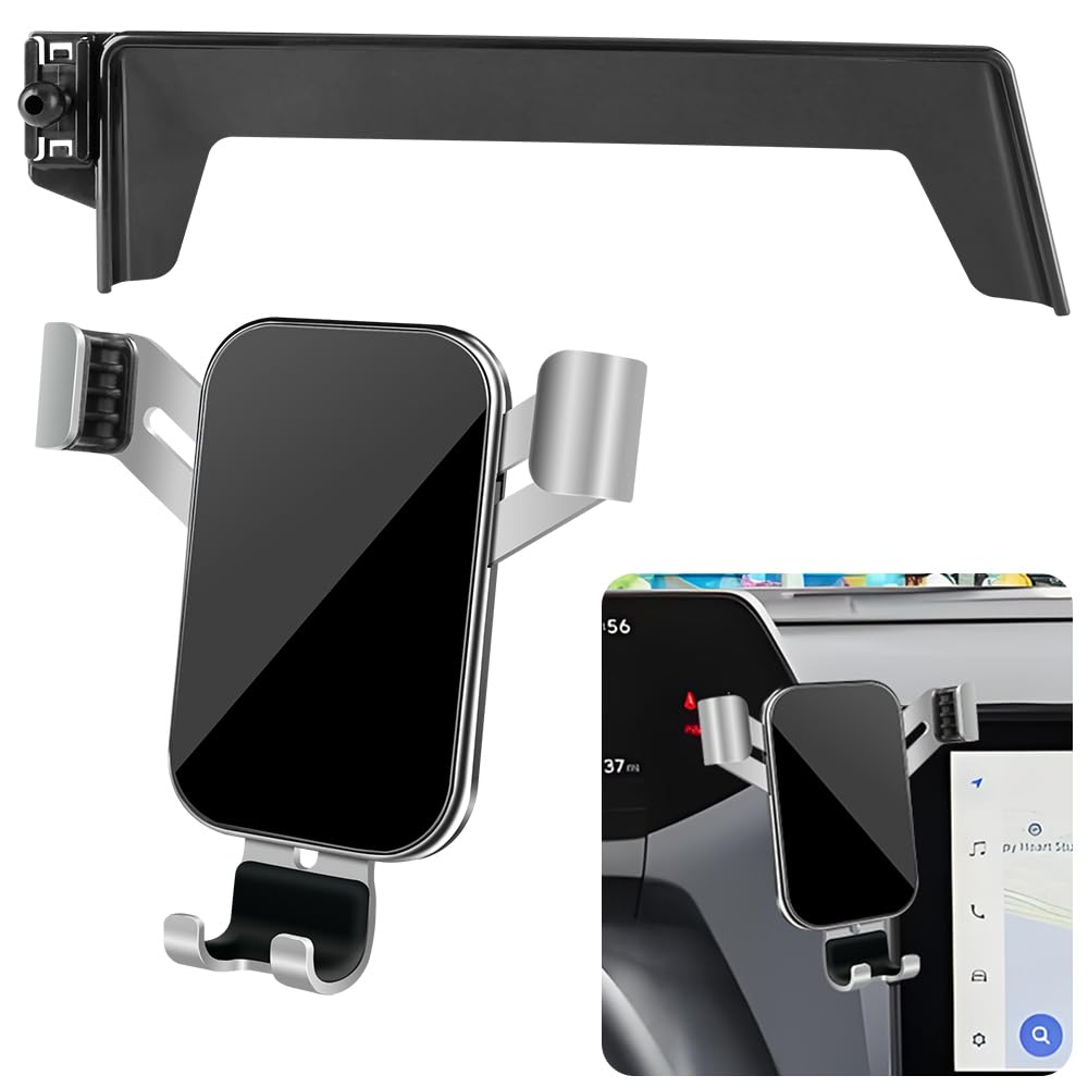 LUNQIN Car Phone Holder for 2023 2024 2025 2026 Toyota Prius Limited and XSE Premium?12.3-inch Touchscreen? Auto Interior Accessories Best Cell Phones