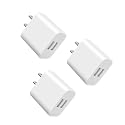 Dual Port USB A Charger, USB Wall Adapter, Type A Charging Block, Suitable for iPhone 13 12 11 Pro Max SE XS XR X 8 7 6 6S Plus, Galaxy, LG, Moto