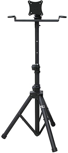 Audio2000'S S420Y Portable Flat Screen Panel LCD LED TV Monitor Stand with Foldable Tripod Legs, Including a 100 X 100 mm Standard VESA Mounting Plate