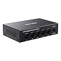 Tenda TEG1005D 5 Port Gigabit Switch, Unmanaged Ethernet Switch, Network Splitter with Traffic Optimization, Plug & Play, Fanless Metal Design Network
