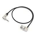SZYingXian Timecode Cable Elbow 3.5mm to Straight/Right Angle BNC/SDI Cord for Canon C300/500, ARRI Amira, Zoom F8/F4, Blackmagic Pyxis, Sony Venice